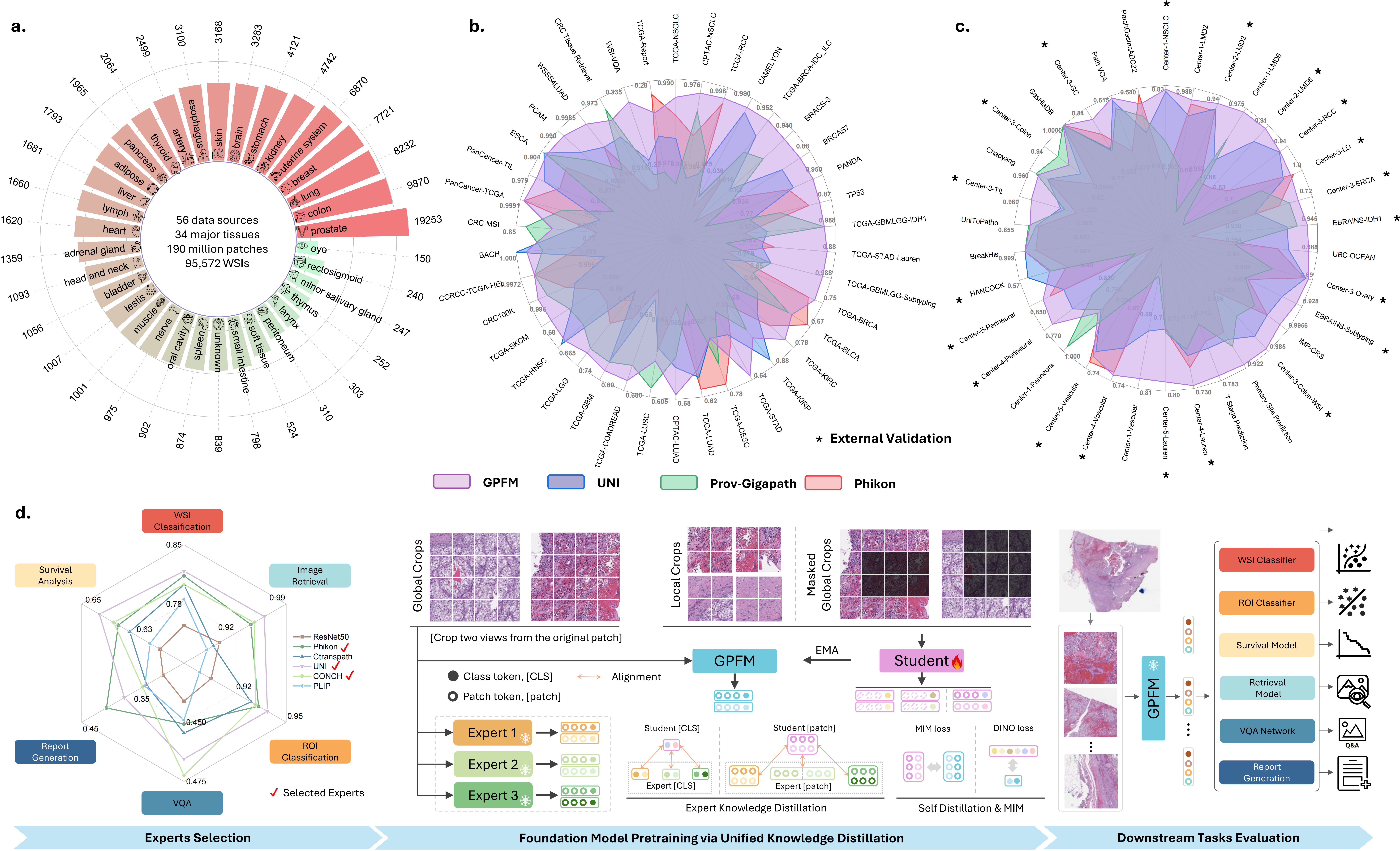 [Nature Biomedical Engineering] A generalizable pathology foundation model using a unified knowledge distillation pretraining framework