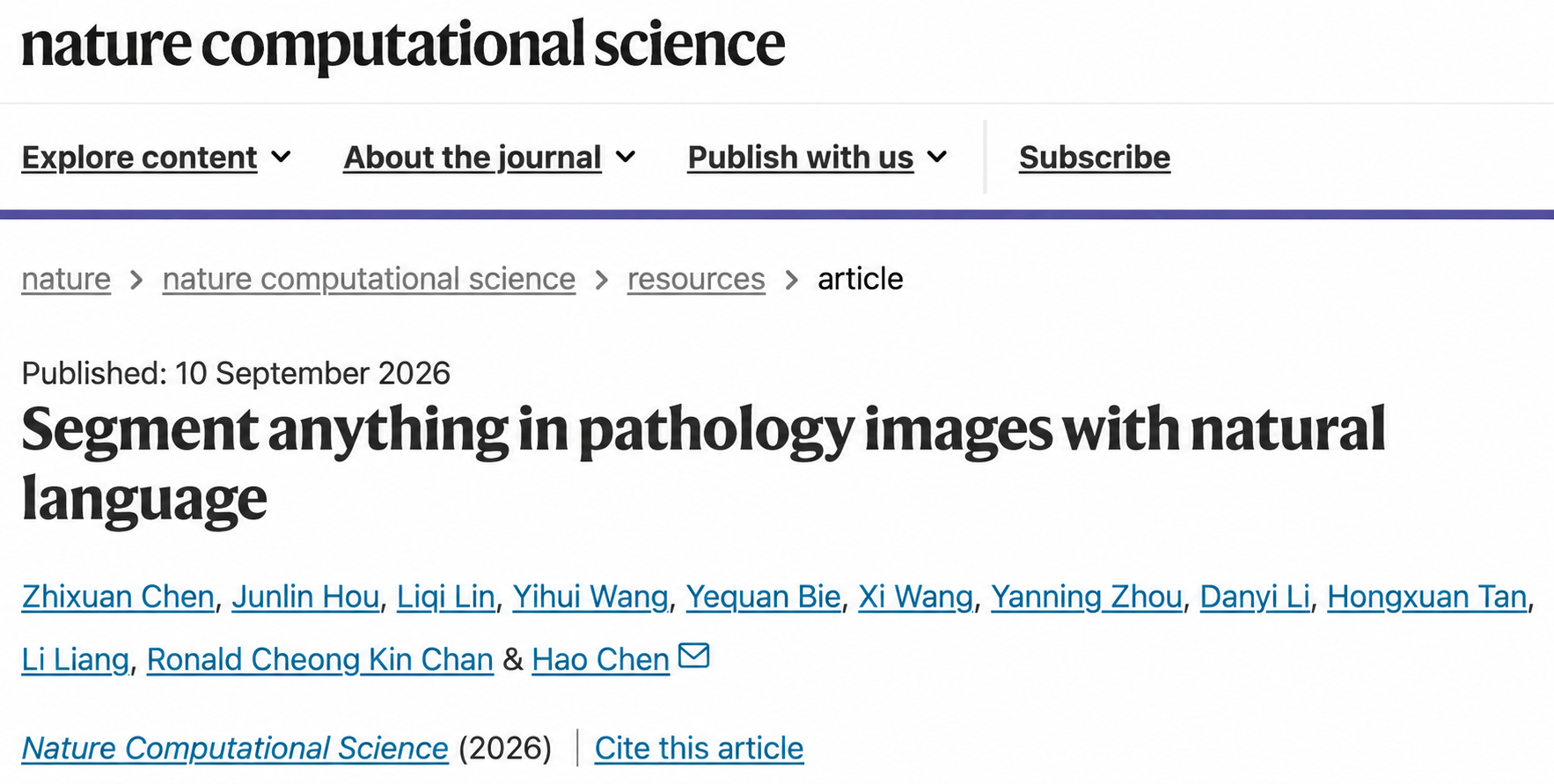 [Nature Computational Science] PathSegmentor: Segmenting Pathological Tissues, Cells and Nuclei with Natural-Language Prompts